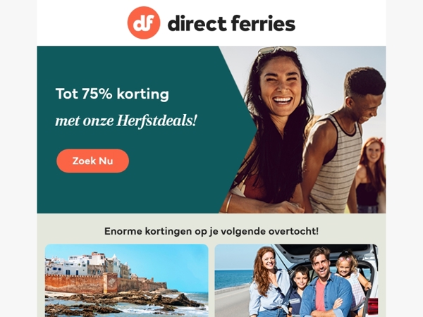Tot 75% korting met onze Herfstdeals!