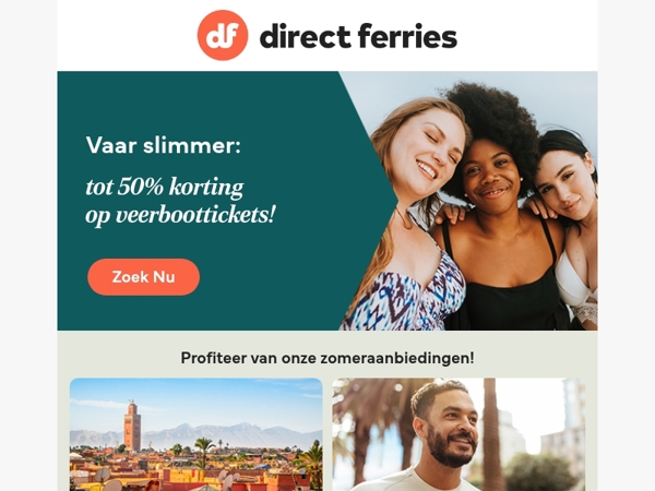 Vaar slimmer: nu 50% korting op veerboottickets!