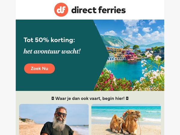 Tot 50% korting: het avontuur wacht!