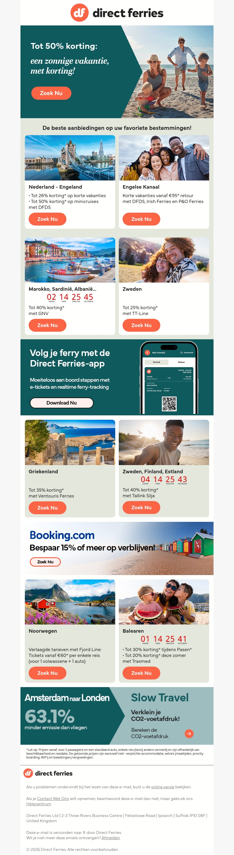 Tot 50% korting: een zonnige vakantie, met korting! Tot 50% korting: een zonnige vakantie, met korting!