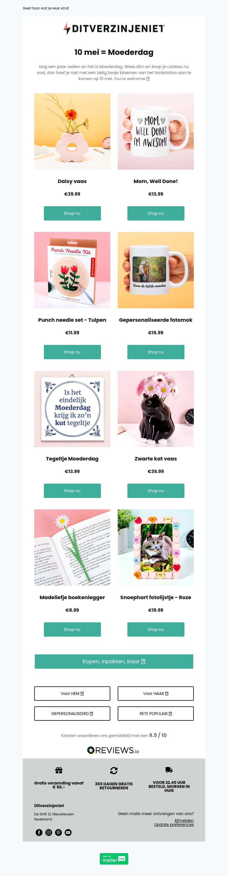 Het is bijna Moederdag: check deze cadeaus voor haar 🥰 Het is bijna Moederdag: check deze cadeaus voor haar 🥰