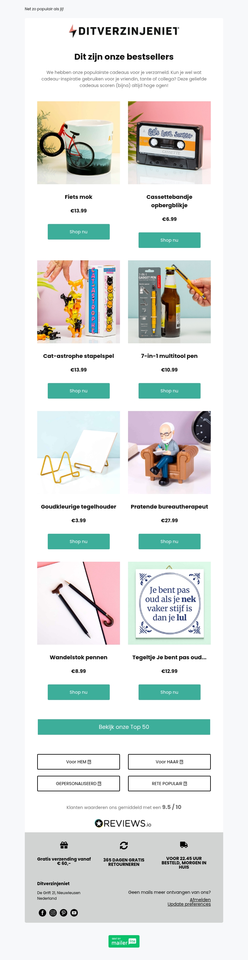 Dit zijn onze bestsellers en dus perfect als cadeautje! 😏 Dit zijn onze bestsellers en dus perfect als cadeautje! 😏