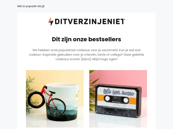 Dit zijn onze bestsellers en dus perfect als cadeautje! 😏