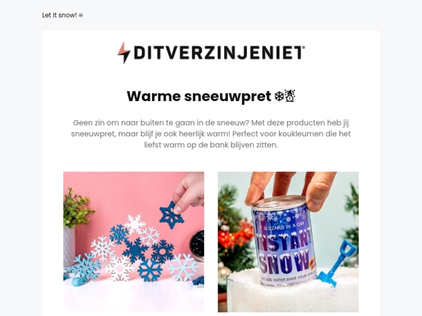 Sneeuwpret (voor binnen) ❄️☃️