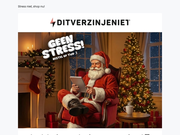 Beter laat dan helemaal niet: dit is je laatste kans voor kerst 🎄