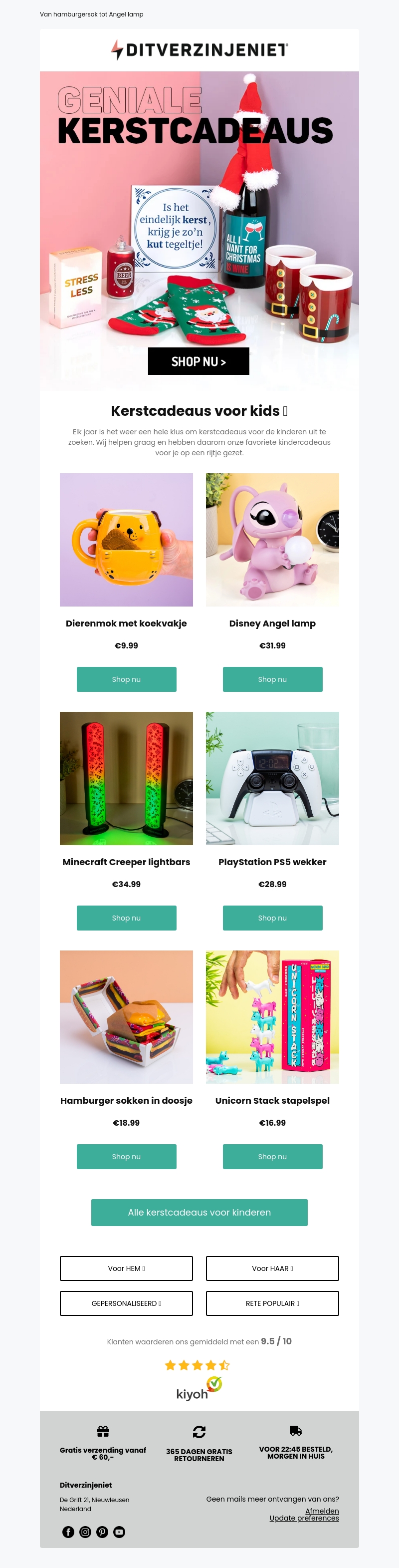 Bekijk snel onze leuke kerstcadeaus voor kinderen!🎄 Bekijk snel onze leuke kerstcadeaus voor kinderen!🎄