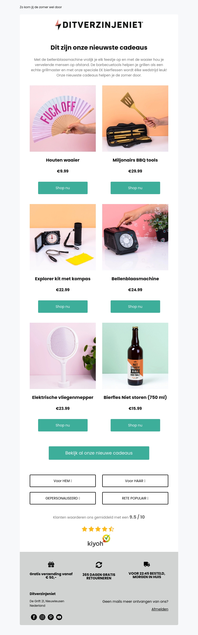 Bierflessen voor het EK en grappige waaiers: dit zijn onze nieuwste cadeaus 💥 Bierflessen voor het EK en grappige waaiers: dit zijn onze nieuwste cadeaus 💥