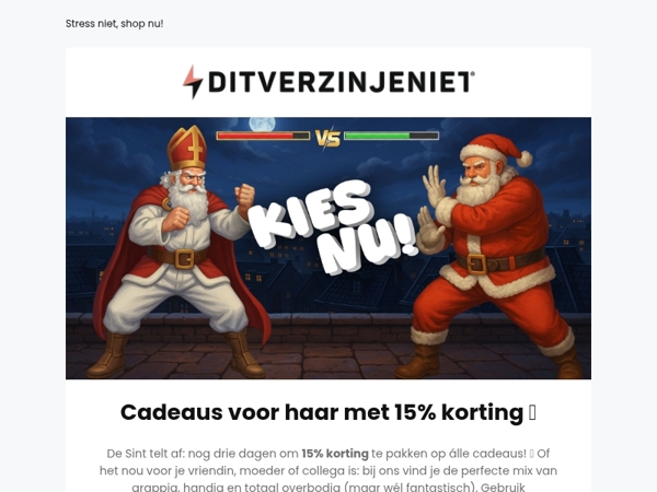 Laatste kans: 15% korting op cadeaus voor haar (want ze verdient het 😏)