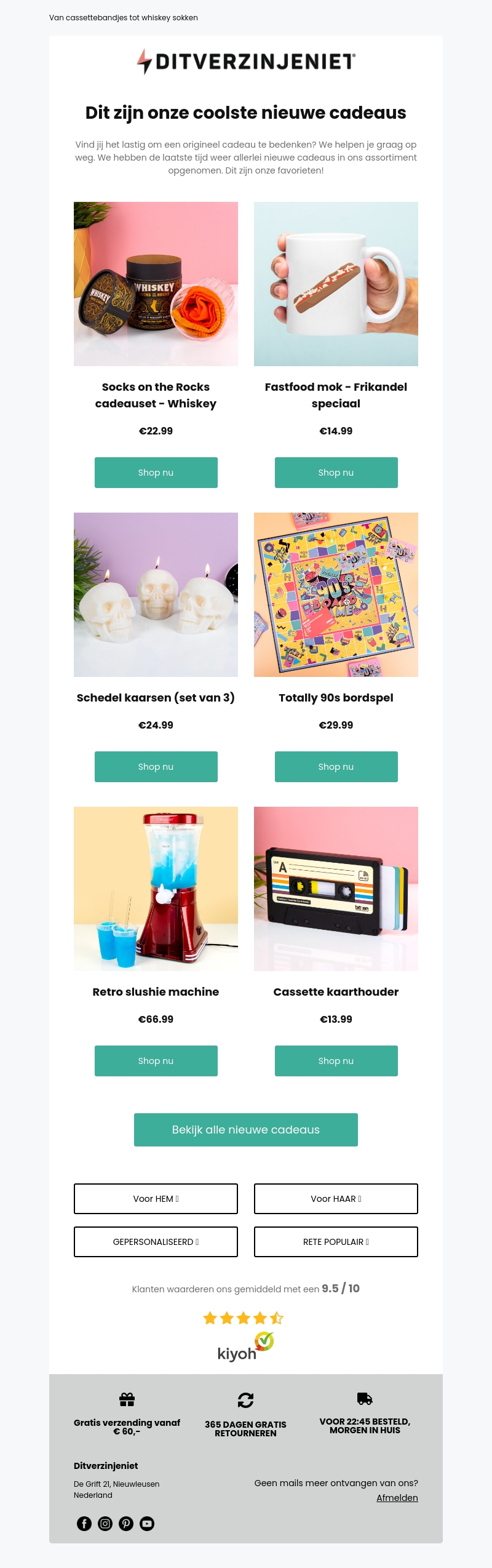 Dit zijn onze zes coolste nieuwe cadeaus! Dit zijn onze zes coolste nieuwe cadeaus!