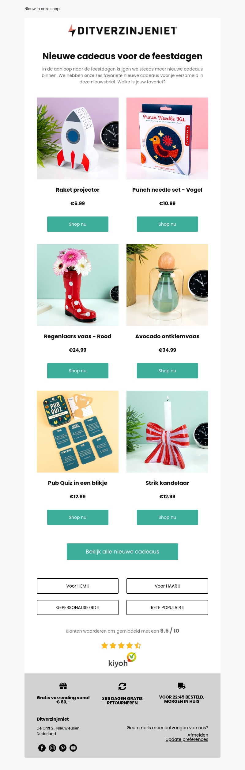 Dit zijn onze zes leukste nieuwe cadeaus ✨ Dit zijn onze zes leukste nieuwe cadeaus ✨