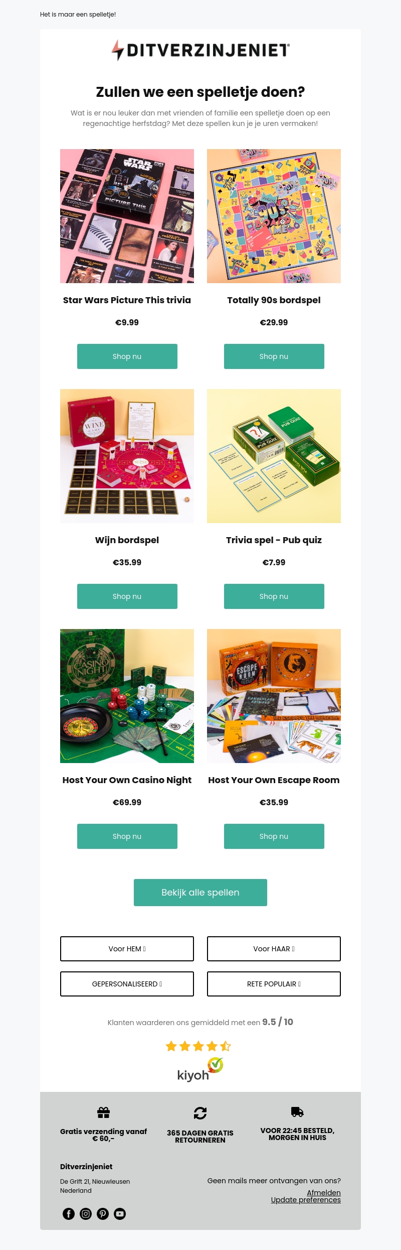 Hey Mailaanbiedingen, zullen we een spelletje doen? 🎲 Hey Mailaanbiedingen, zullen we een spelletje doen? 🎲