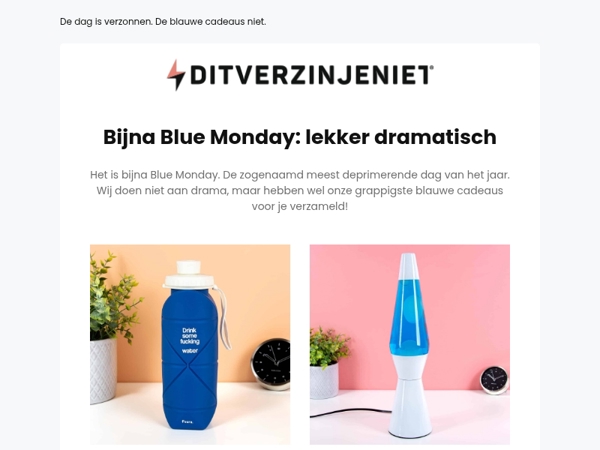 Blue Monday komt eraan: wij hebben blauwe cadeaus 💙