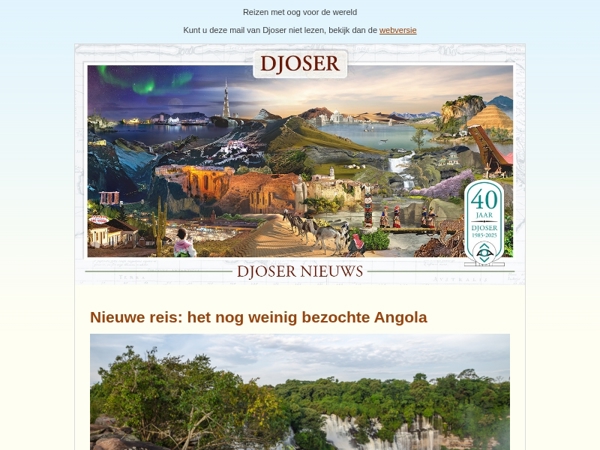 Nieuwe reis: Angola | Tweemaal Zijderoute | Bijzonder Europa