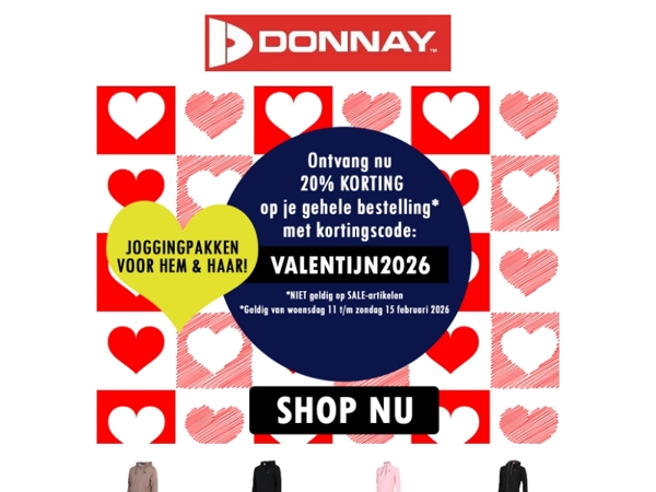 20% korting met kortingscode: VALENTIJN2026 💝