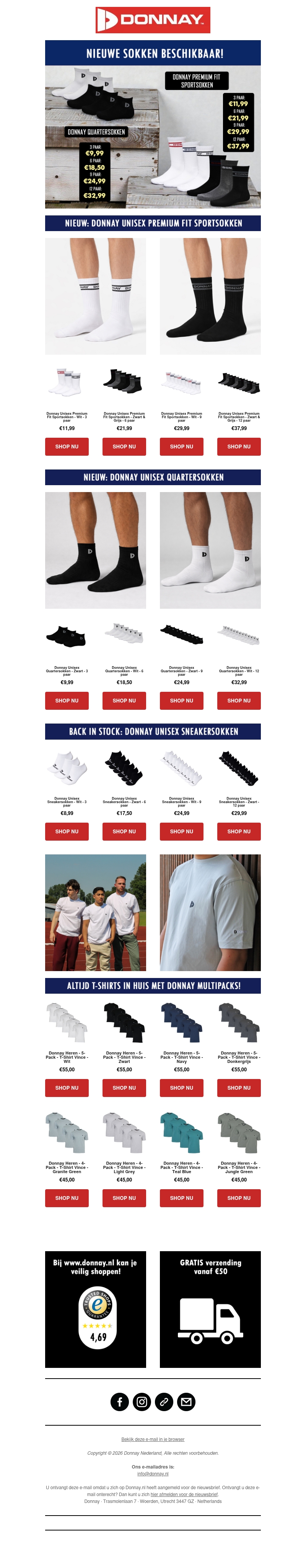 NIEUW: Donnay sportsokken & quartersokken! π§¦π₯ NIEUW: Donnay sportsokken & quartersokken! π§¦π₯
