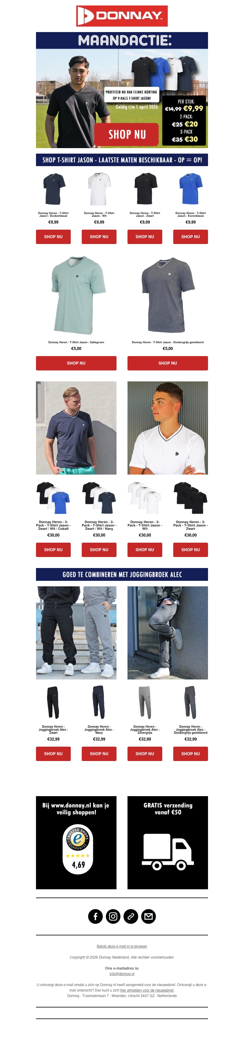 ๐ฅ MAANDACTIE: Donnay T-shirt Jason nu met flinke korting โ OP = OP! ๐ฅ MAANDACTIE: Donnay T-shirt Jason nu met flinke korting โ OP = OP!