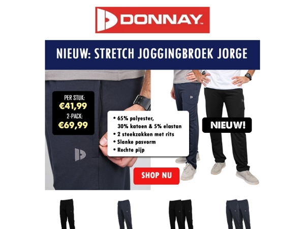 NIEUW: Stretch joggingbroek Jorge! 😍