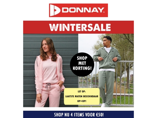 Donnay WINTERSALE is live ❄️ Bekijk nu alle topdeals!