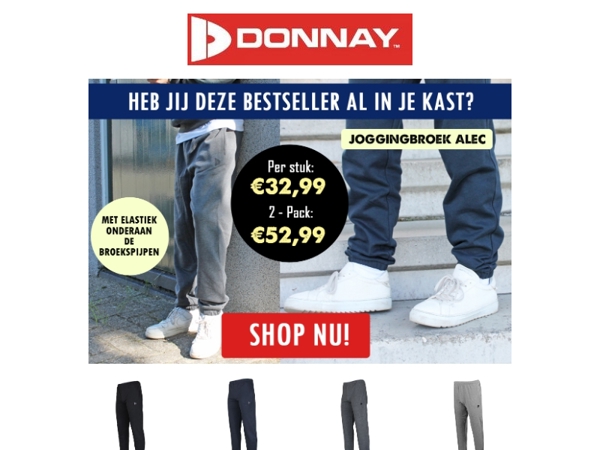 Ga voor ultiem comfort met joggingbroek Alec!😍