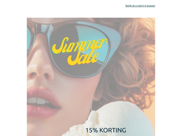 Nu 15% korting op alles! Nog even..............