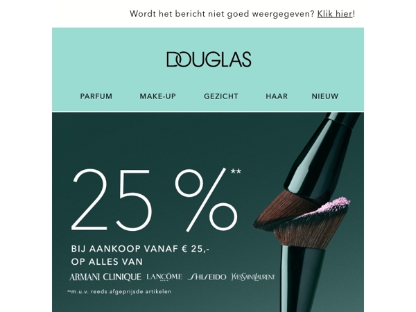 OMG! -25%** bij aankoop vanaf € 25,- op geselecteerde merken 🩷
