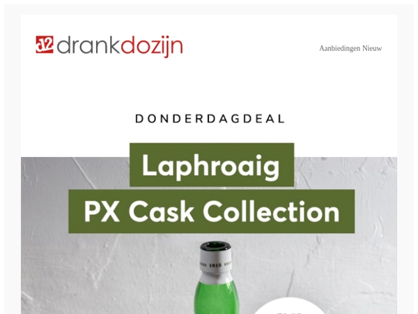 DonderdagDeal | Laphroaig PX Cask Collection 1 liter