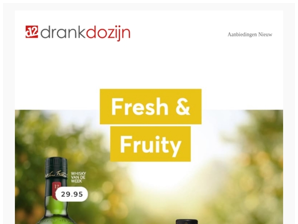 DrankDozijn | Aanbiedingen week 36 | Fresh & Fruity