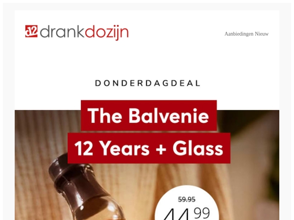 DonderdagDeal | Balvenie 12 years Double Wood Giftset 70CL