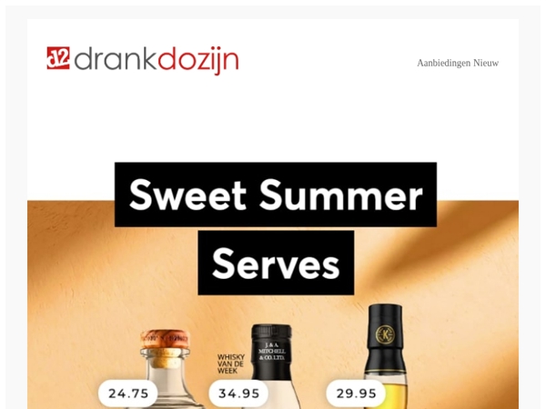 DrankDozijn | Aanbiedingen week 37 | Sweet Summer Serves