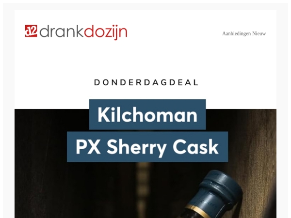DonderdagDeal | Kilchoman PX Sherry Cask Matured 2023 70CL