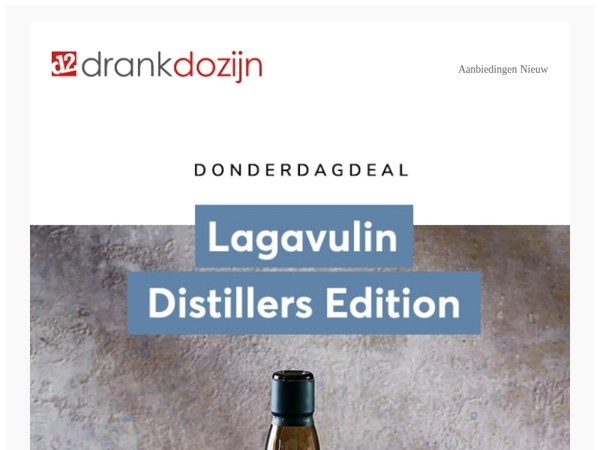 DonderdagDeal | Lagavulin Distillers Edition 70CL