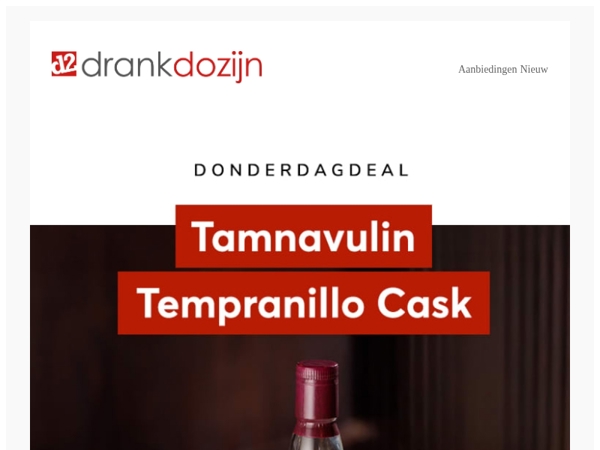 DonderdagDeal | Tamnavulin Tempranillo Cask Edition 1LTR