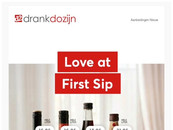 DrankDozijn | Aanbiedingen week 07 | Love at First Sip