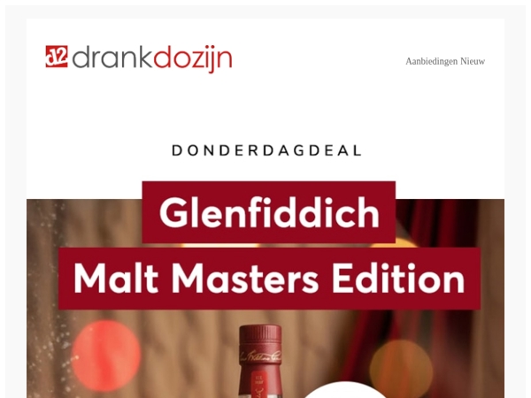 DonderdagDeal | Glenfiddich Malt Masters Edition 70CL