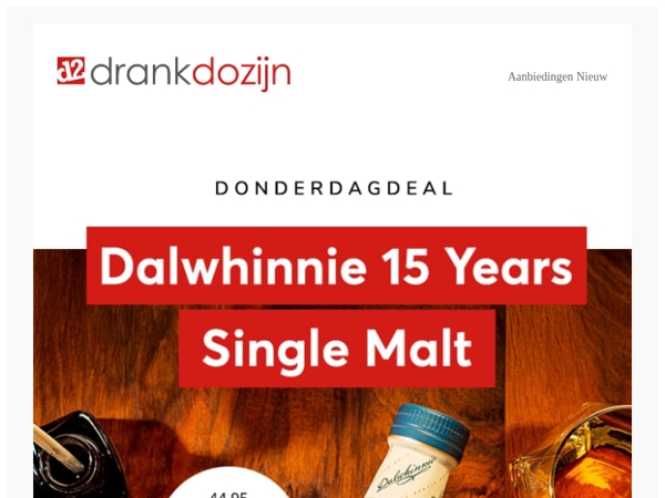 DonderdagDeal | Dalwhinnie 15 years 70CL