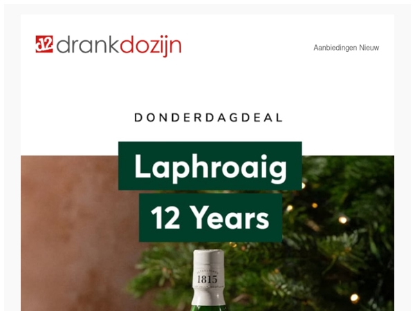 DonderdagDeal | Laphroaig 12 years Single Malt 70CL