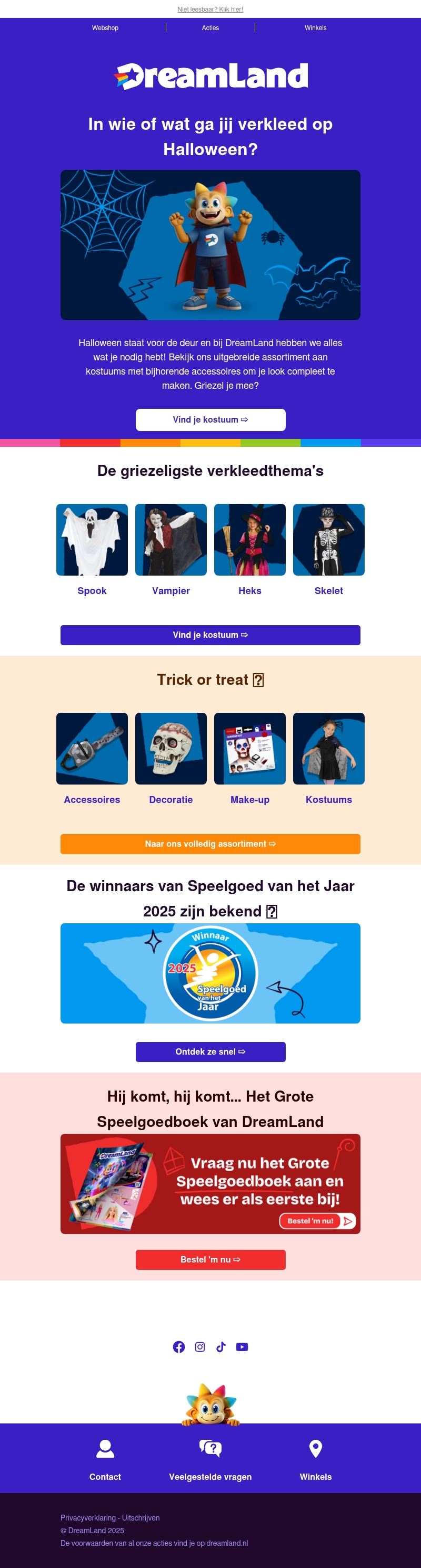 Klaar voor een spooktaculair Halloween?
Klaar voor een spooktaculair Halloween?