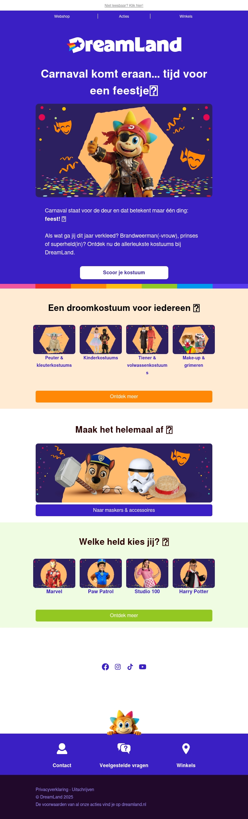 Carnavalplezier bij DreamLand 🥳 Carnavalplezier bij DreamLand 🥳