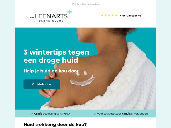 Droge huid door kou? 3 tips die wél helpen ❄️