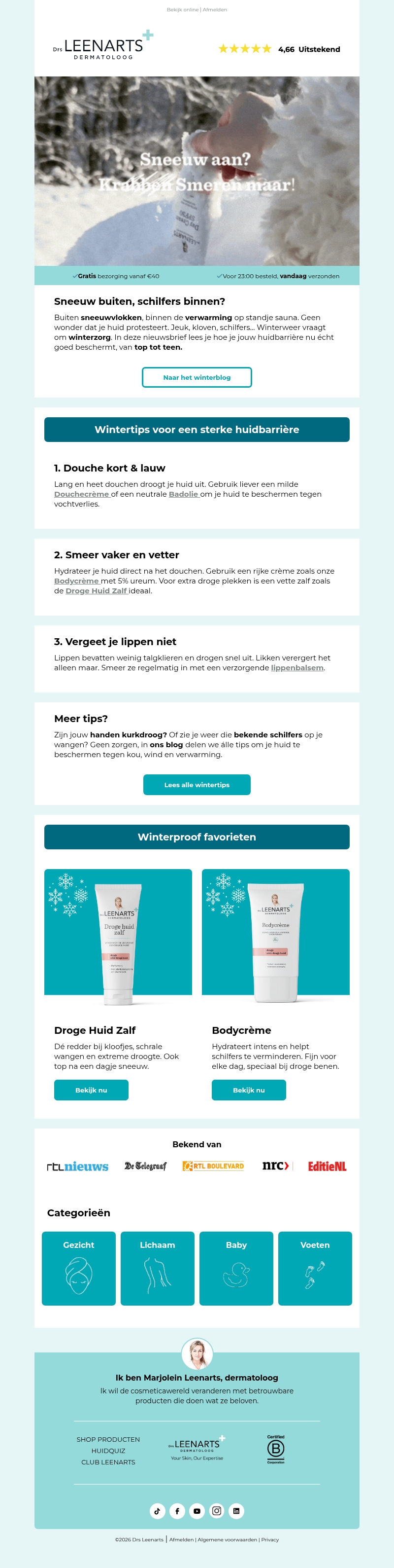Sneeuwpret buiten, huidstress binnen ❄️ Sneeuwpret buiten, huidstress binnen ❄️