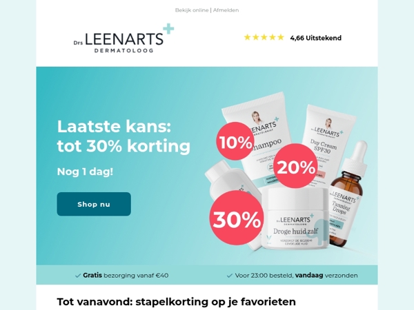 Laatste kans op 30% stapelkorting ✨