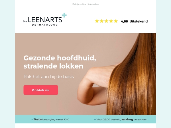 Gezonde hoofdhuid, stralende lokken