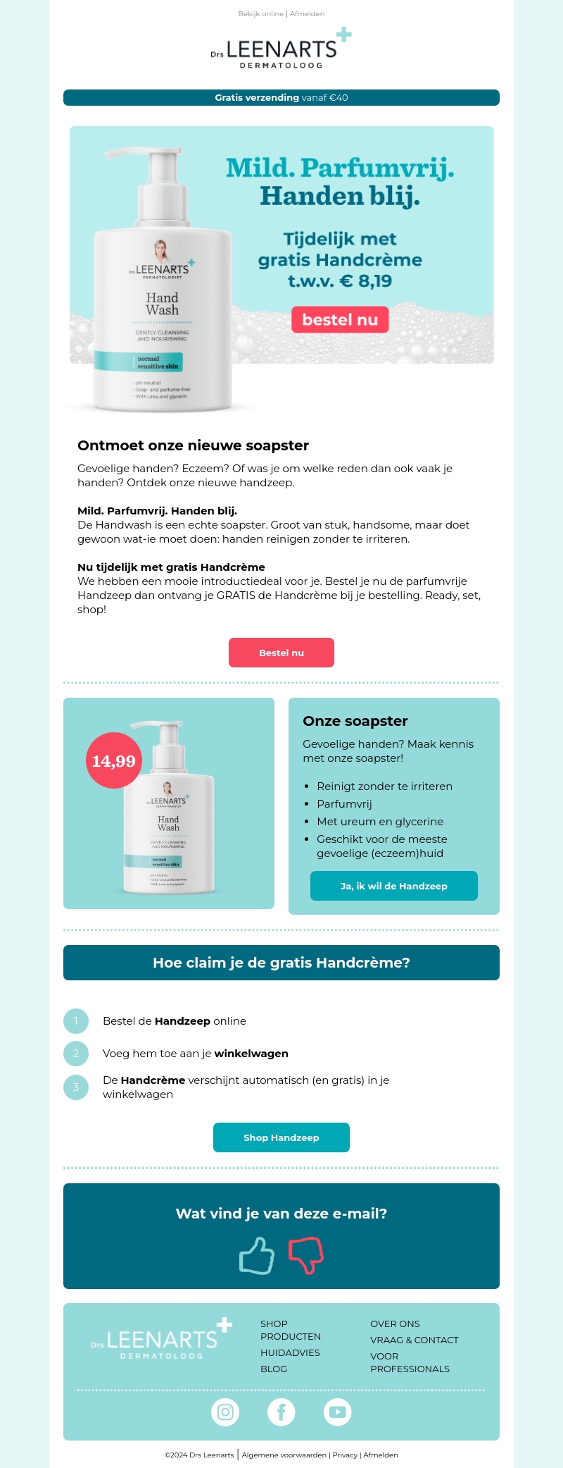 NIEUW: onze Handzeep (500ml) is er! NIEUW: onze Handzeep (500ml) is er!