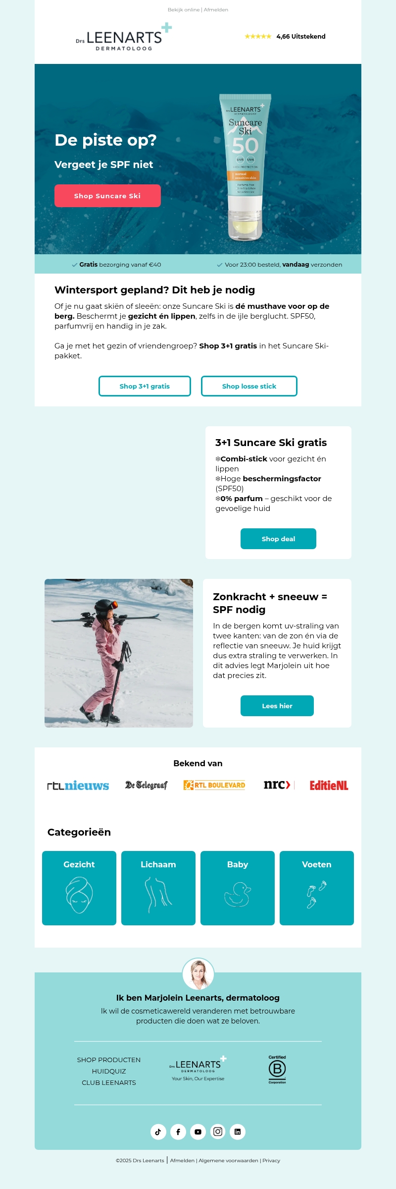 Wintersport? Vergeet je Suncare Ski niet ❄️ Wintersport? Vergeet je Suncare Ski niet ❄️