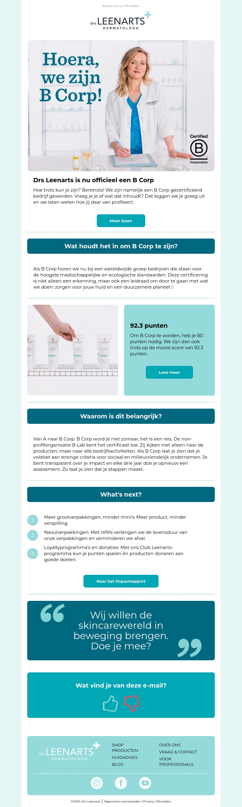 Yes, we zijn officieel een B Corp! đ Yes, we zijn officieel een B Corp! đ