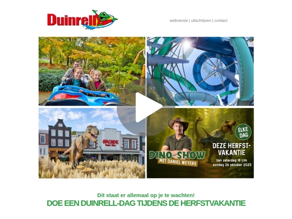 Doe een Duinrell-dag tijdens de herfstvakantie 🍂