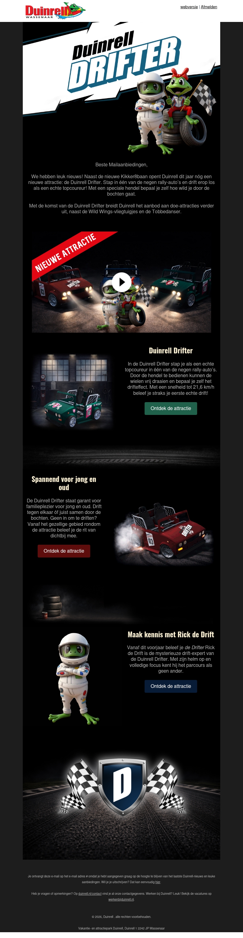 Nog een nieuwe attractie in 2026: Duinrell Drifter Nog een nieuwe attractie in 2026: Duinrell Drifter