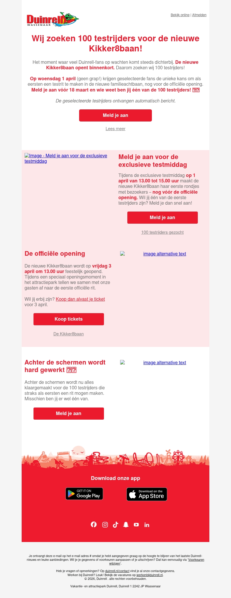 Wij zoeken 100 testrijders voor de nieuwe Kikker8baan ๐ธ Wij zoeken 100 testrijders voor de nieuwe Kikker8baan ๐ธ