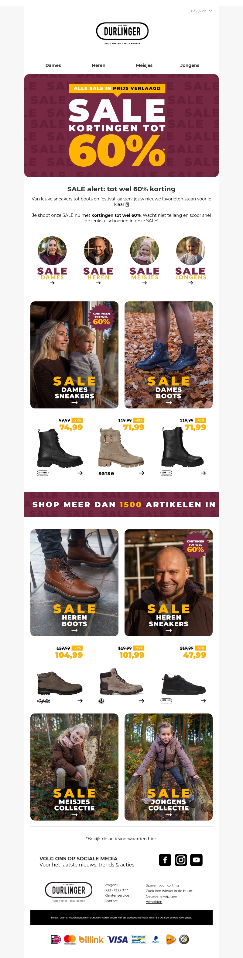 SALE alert: tot wel 60% korting SALE alert: tot wel 60% korting
