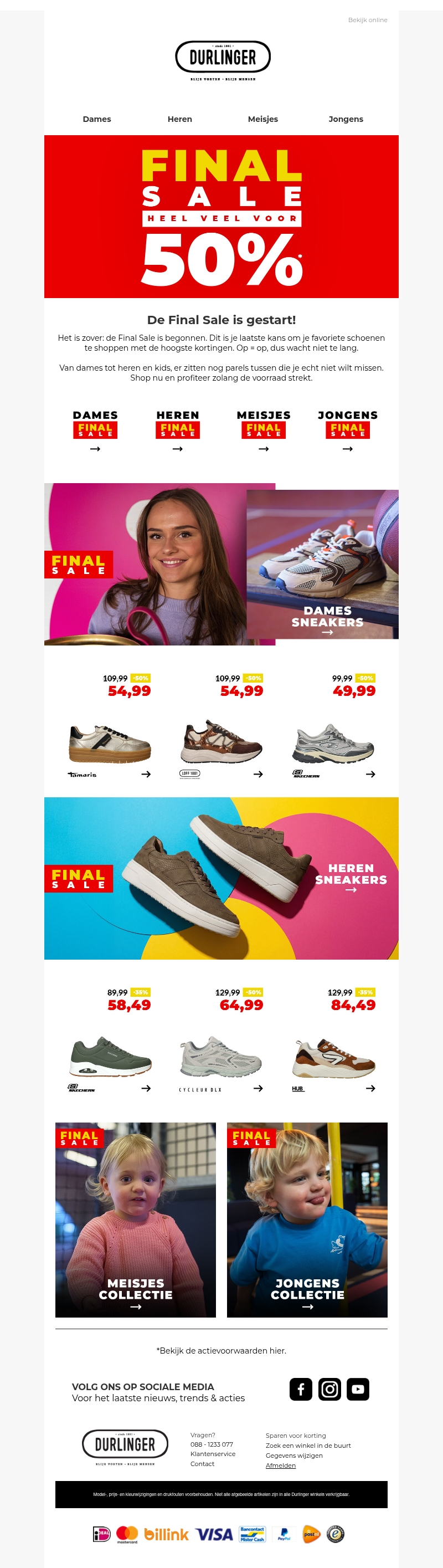 De Final Sale is gestart! De Final Sale is gestart!
